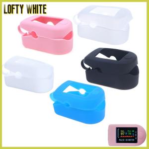 Lofty White Silicone Storage Bag Finger Clip Oximeter Protective Case Oximeter Protective Holder Finger Pulse Protective Bracket