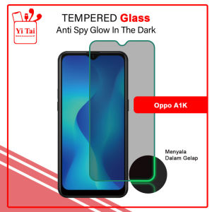 YITAI - Glow In The Dark Tempered Glass Spy Oppo A1K