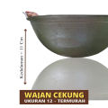 Wajan Cekung Murah Ukuran 12 - Kuali Super 12 - Wajan Katel Penggorengan. 