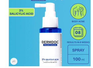 Dermdoc 2% salicylic acid body acne treatment 100ml