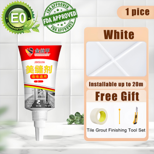【JINSIJIA】Floor Tiles Grout filler 10 years without fading Tile grout Bathroom Tile Reform Grouting waterproof/Anti-crack Tile Sealer 280g Tiles gap filler Tiles repair glue Sealant waterproof Silicone sealant glue 美缝剂