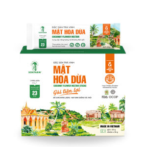 Mật hoa dừa cô đặc Sokfarm gói stick 15g nạp năng lượng hữu cơ tức thì cho người tập thể thao bền bỉ