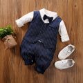 【COD】Baby Romper  Clothes Set Summer Thin Jumper Baptismal Newborn Jumpsuit Gentleman Bayi Short Sleeve Clothing Suit Bodysuits. 