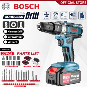 Bosch Cordless Drill Impact Drill Hand Drill Cordless Impact Screwdriver Drill Hammer Drill 电钻