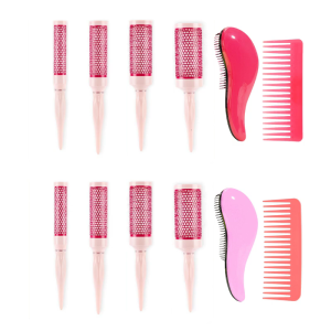 6Pcs Anti Static Comb With Ergonomic Handle Hair Brush Hairdressing Tool For Quick Morning Hair Styling