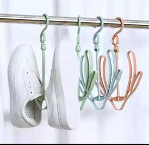 Hanger gantungan sepatu bisa putar 360" gantungan jemuran sepatu sandal serbaguna