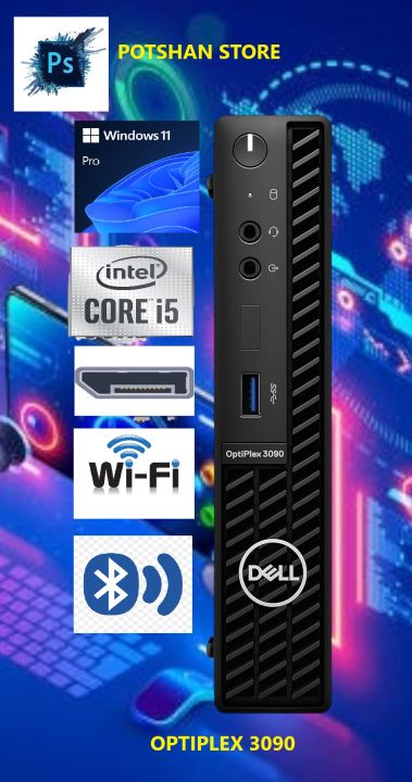 Micro Ordinateur Dell Optiplex 5090 – I5-10500T, 16Go RAM, 256Go SSD, W11 Pro