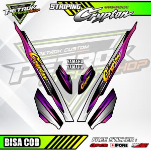 STRIPING VARIASI YAMAHA CRYPTON / STICKER LIST MOTOR YAMAHA CRYPTON