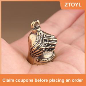【ZTOYL】 Người giám hộ chuông xe gắn máy chuông cho người đi xe đạp phụ nữ người đàn ông W móc áo Biker chuông cho tay đua may mắn cưỡi chuông tinh thần chuông Moto
