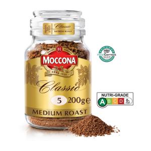 Moccona Classic Medium Roast Intensity 5 Freeze Dried Instant Coffee 200G
