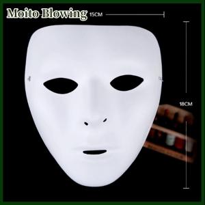 Moito Halloween Cool PVC Kamen Rider Ghost Dance Hip Hop Mask White Night Lights Mask