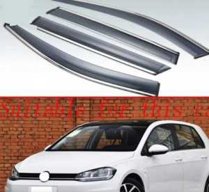 Volkswagen Golf Mk7 Mk6 Door visor Chrome Lining Injection Window Door Visor Air Press