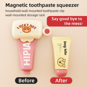 Wallmounted Magnetic Toothpaste Squeezer Household Shelf Facial Cleanser Shelf