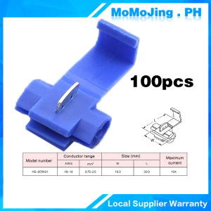 100pcs Quick Splice Lock Wire Terminals Crimp Electrical Cable Connectors Scotch Lock