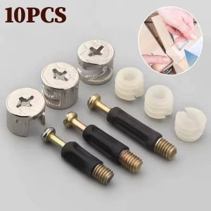 10 Sets 3in1 Cam Lock NutsCam and Cam Dowel for Cabinet Furniture Connecting