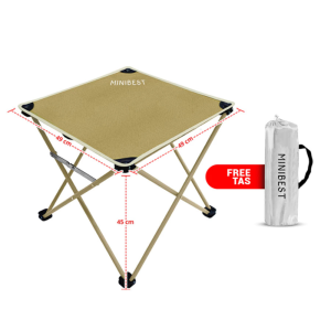 MINIBEST Meja Lipat Camping Portabel untuk Outdoor Indoor Folding Table Meja Praktis Serbaguna