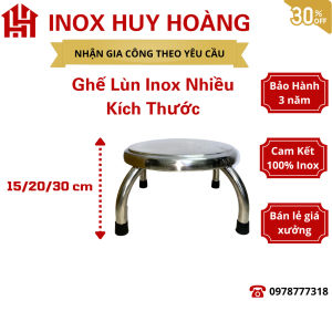 [INOX cứng cáp] Ghế lùn ghế thấp ghế lặt rau ghế đôn ghế đẩu ghế ngồi bệt ghế nhà tắm ghế giặt đồ inox chắc chắn dày dặn.