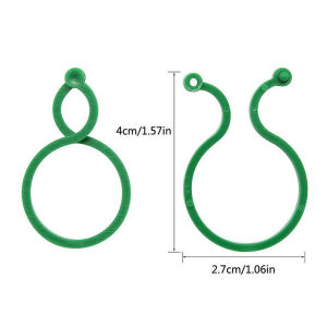 [Easybuy88] 100PCS  Plant Stand Greenhouse Farm Fruit Garden Tools Agricultural Outdoor Home Plant Clips Vegetable Holder Vine Support Plant Buckle Durable