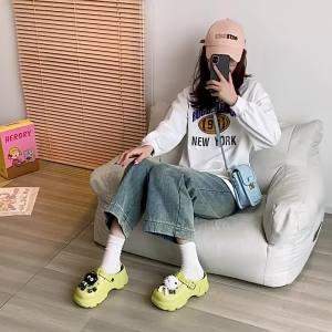 WomenS Summer Outdoor Clogs New Ins Trend Cute Sandals Thick-Soled Non-Slip Beach Nurse Slippers