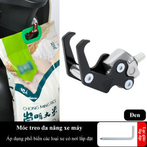 Móc treo đồ gắn xe máy YIPAUTO móc treo đa năng treo đồ chất liệu hợp kim nhôm CNC 2in1 gắn xe máy xe điện