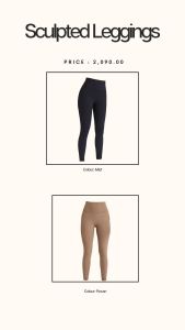 Peaches Active - Luxeflex sculpted leggings กางเกงเลคกิ้งออกกำลังกาย