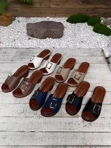 [Free Shipping] Plus-Size Hollow-Out High-Heeled Sandals For Women 2025 New Style Open-Toe Design Comfortable To Wear Chunky Heel Color-Blocked Sandals