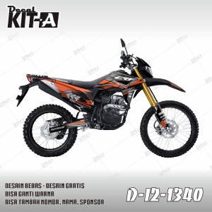 Decal Honda CRF 150L ABSTRAK ORANGE D-I2-1340 (D-I2-481) D-I2-1661