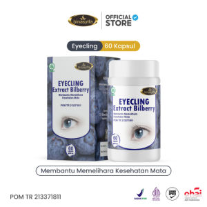 EYECLING Obat Mata Minus Katarak Sakit Mata Merah Buram Sehat Mata Kapsul Ekstrak Bilberry Binasyifa 60 Kapsul Herbal
