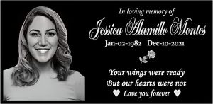 Personalized Human Memorial Stones Black Granite Memorial Garden Stone Gifts for Someone Who Lost a Loved One or Pet Dog Cat (12x6 inches(30x15cm))