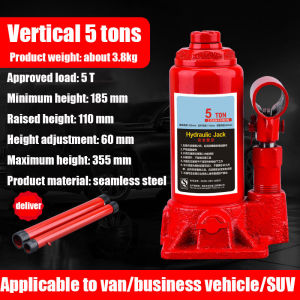 ✅COD 2/5/10 Tons Car Horizontal Jack Hydraulic Extra Heavy Duty Bottle Type Hydraulic Jack Manual