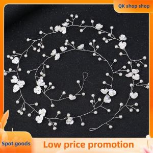✨QK shop✨ Crystal Headbands Wedding Hair Accessories Handmade Floral Pearl Rhinestone Hair Ornament For Bride Girls