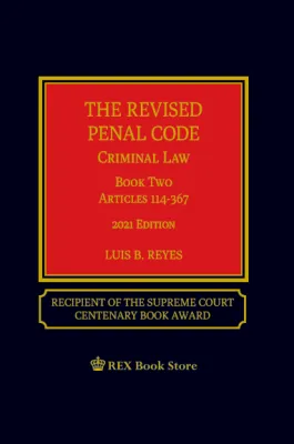 The Revised Penal Code Book II- Luis B. Reyes (2021 Edition) Cloth Bound