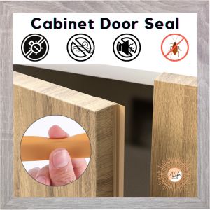 ALife World Cabinet Door Gap Seal Kitchen Cabinet Door Sealing Strips Wardrobe Closet Shoe Cabinet Office Cabinet Bathroom Cabinet Door Gap Sealing Strips Anti Cockroach Anti Lizard Blocks Dust Block Insect