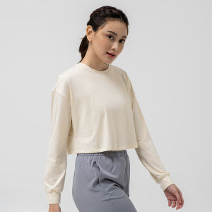 miniletics All Day Oversized Crop Long Sleeve Olahraga Wanita