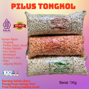 KERUPUK PILUS TONGKOL 1 KG PILUS TONGKOL 1 BAL 8 VARIAN RASA ENAK GURIH HALAL