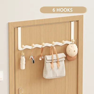 *SG SELLER* 4-6 Hooks Behind of Door Organizer|Space Saving|Cap Bag Key Hanger