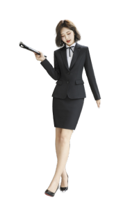 Cosuits Women Formal High Quality Coat Blazer Black Dark Grey Long Sleeve Pockets Office Wear Size S-5XL