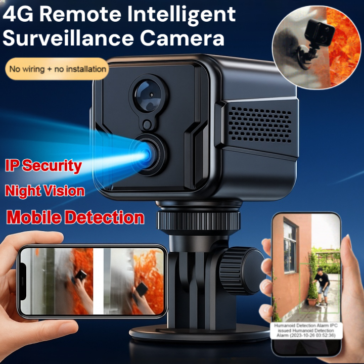 4G Remote Intelligent Surveillance Camera HD Wide Angle Night Vision ...