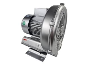 Ring blower สำหรับงานดูด สุญญากาศ ใช้ร่วมกับท่อแยกของเหลวกับอากาศ ในงานเครื่องบรรจุของเหลว