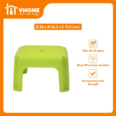 Ghế Đẩu Nhựa Thấp Ghế Nhà Tắm Chắc Chắn Bền Đẹp - Nhựa Chính Phẩm - Nhựa Vĩ Hưng