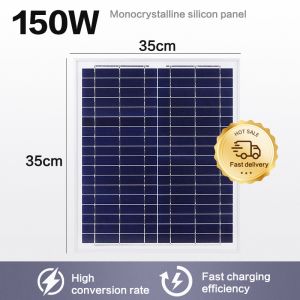 Solar Panel 300/100 Watts 18Volt Pv Solar Module Cell Panel Generator Set For Home waterploof With controller