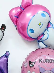 Belon Foil INS Round Cartoon Balloon Kuromi Party Decoration Kids Birthday Celebration Photo Props