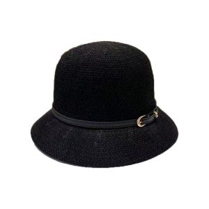 ED Sun Protection Hats Breathable Korean Wide Brim Beach Sun Hats Panama Hats Foldable Hats UV Protection Caps Fisherman Hats Women Sunscreen Hats PU Leather Belt Summer Bucket Hats Outdoor Straw Hats