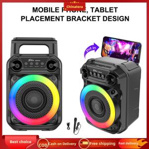 [Chinatera Malll] Wireless Speaker Stereo Sound Karaoke Speaker Rich Bass Outdoor Speaker RGB Lights Suitable for Home Theater Outdoor Dance Party