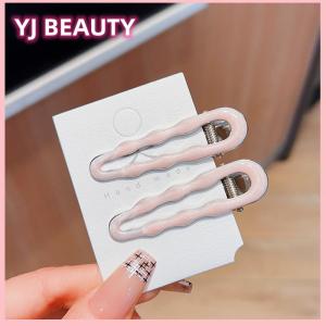 🔥🔥🔥yaojun Simple Wave Oval Pink Seamless Hair Clip Women Acetate Sheet Bangs Clip Hair Duckbill Clip Hairpins Hair Styling Tool Gift