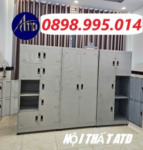 Tủ Locker Sắt 4-6-8-10-12-15 Cửa Cao Cấp - Có Khóa Riêng Từng Ngăn - Phù Hợp Nhân Viên Công Nhân Học Sinh