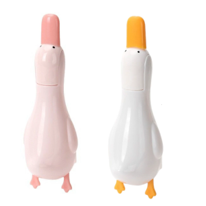 Duck Design ABS Wall Clip For Bathroom Hair Removal Double Headed Cleaning Clip Space Saving Home Organization Tool