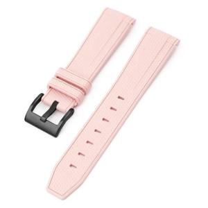 Curved End Silicone Rubber Watch Strap For Men Rolex Water Ghost Series Watch Replace Band 20MM Sport Wristband Belt Accessories