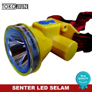 Senter Kepala LED Selam 50W Headlamp Diving 3 Mode Cahaya