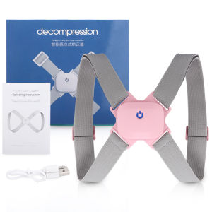 DECINIEE Intelligent Posture Corrector Back Shoulder Posture Correction Belt Adjustable Back Support Belt Smart Training Belt